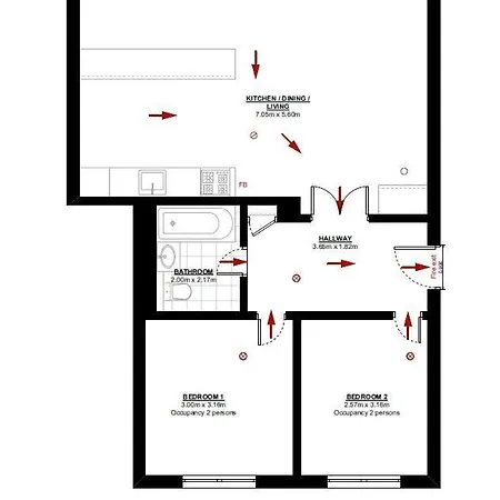 Glasgow Green Getaway With Free Parking Exterior photo